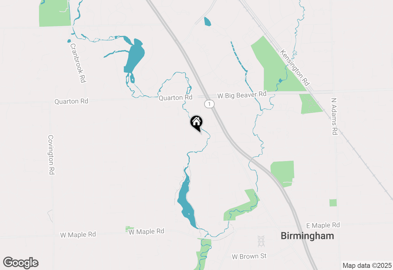 Map of 1174 Lakeside Drive, Birmingham, MI 48009