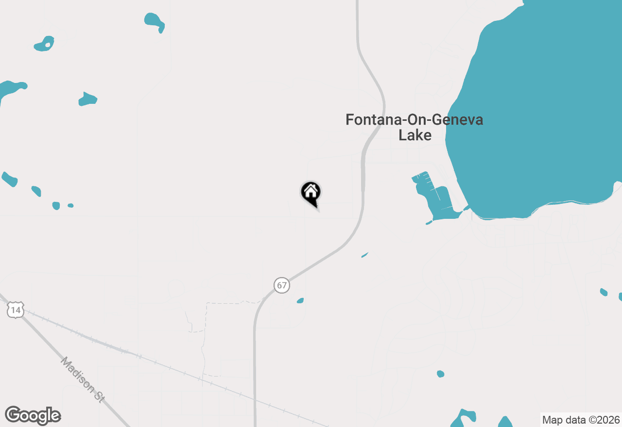 Map of 190 Dewey Ave, Fontana, WI 53125