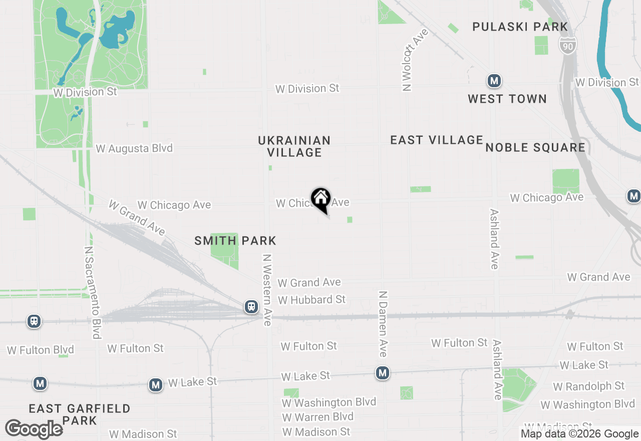 Map of 722 N Leavitt Street, Chicago, IL 60612