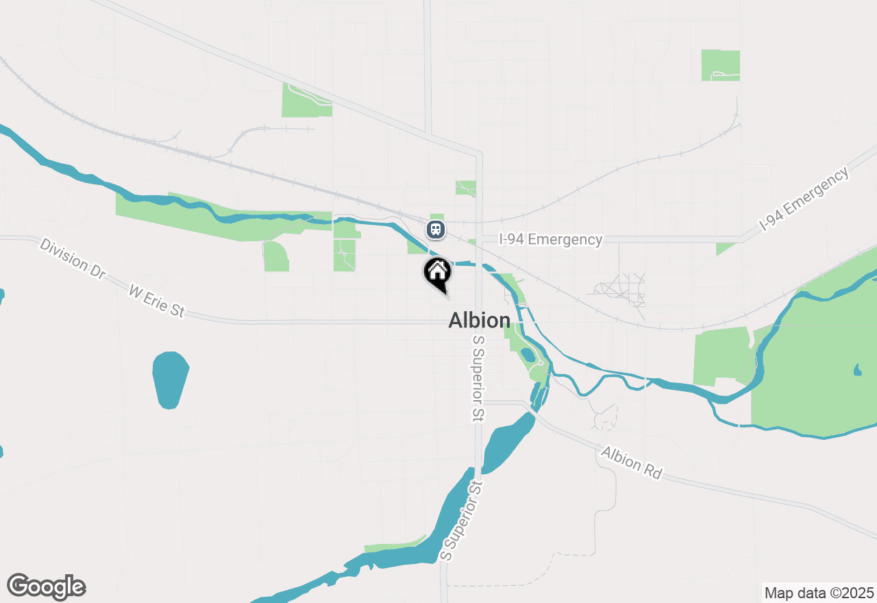 Map of 214 W Porter Street, Albion, MI 49224