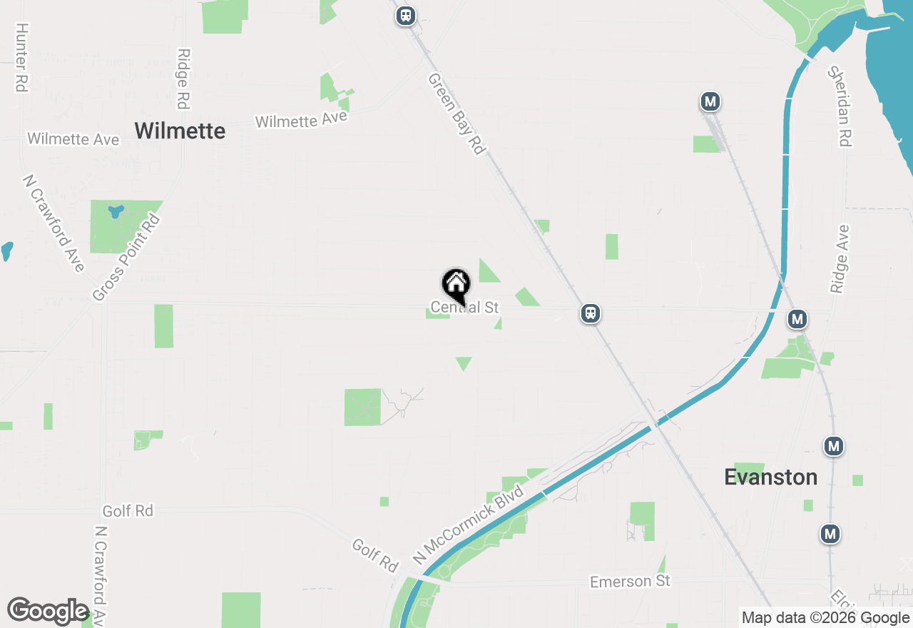 Map of 2324 Central Street #2B, Evanston, IL 60201