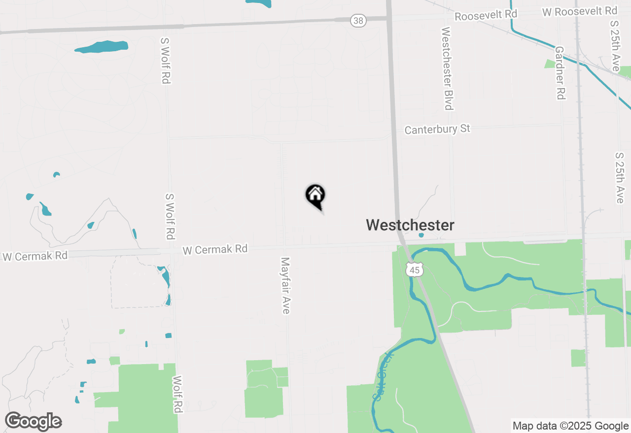 Map of 1931 Downing Avenue, Westchester, IL 60154