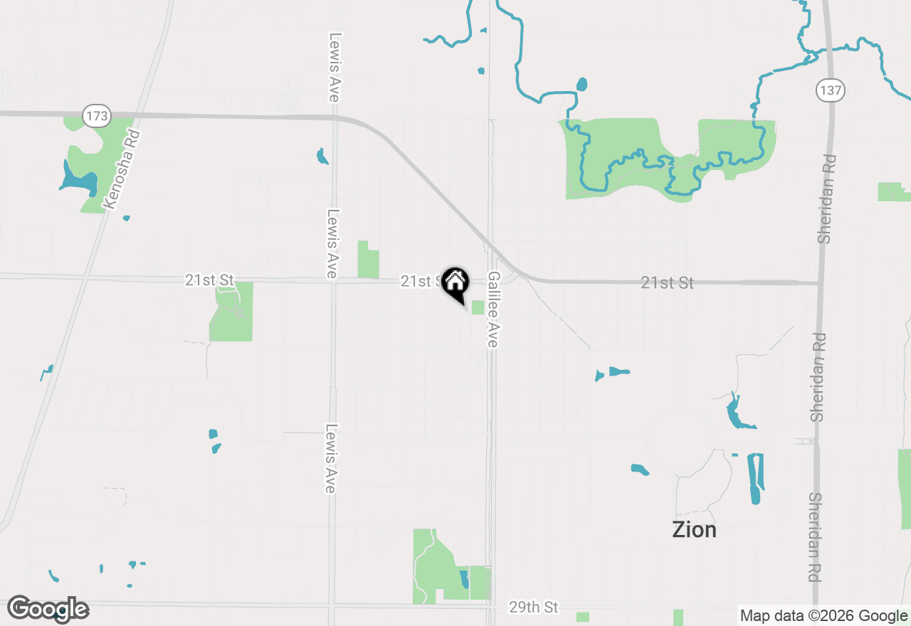 Map of 2119 Hermon Avenue, Zion, IL 60099