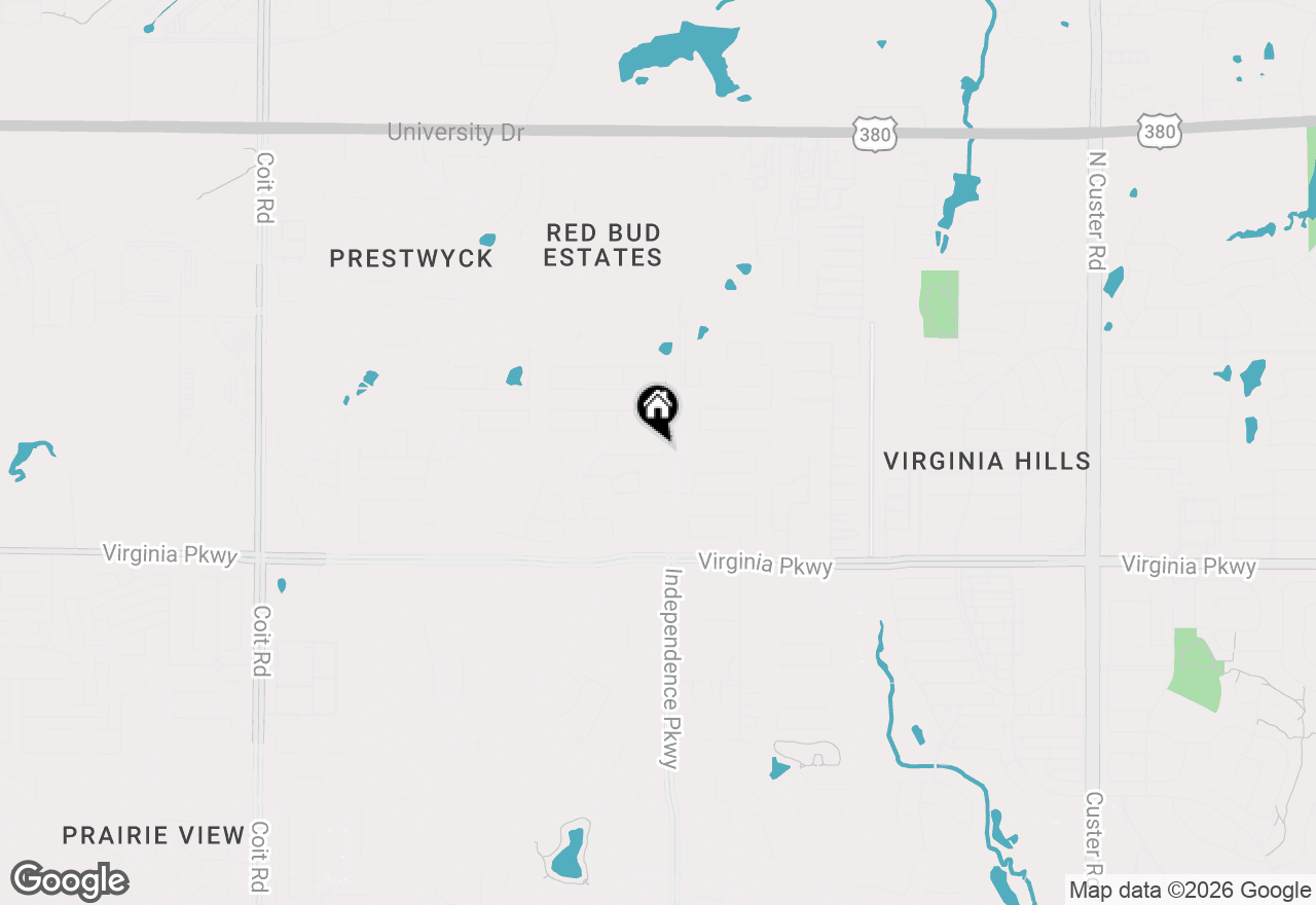 Map of 601 Grand Falls Lane, Mckinney, TX 75071