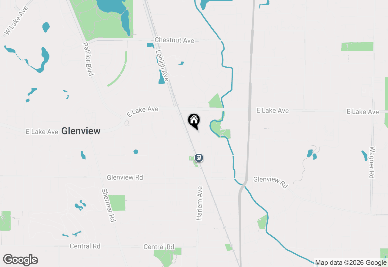 Map of 1234 Depot Street #105, Glenview, IL 60025