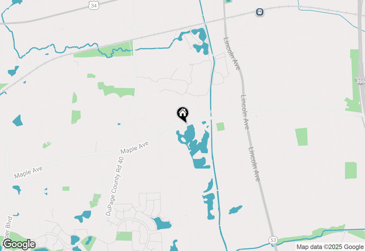 Map of 1605 Maple Terrace Drive #1B, Lisle, IL 60532