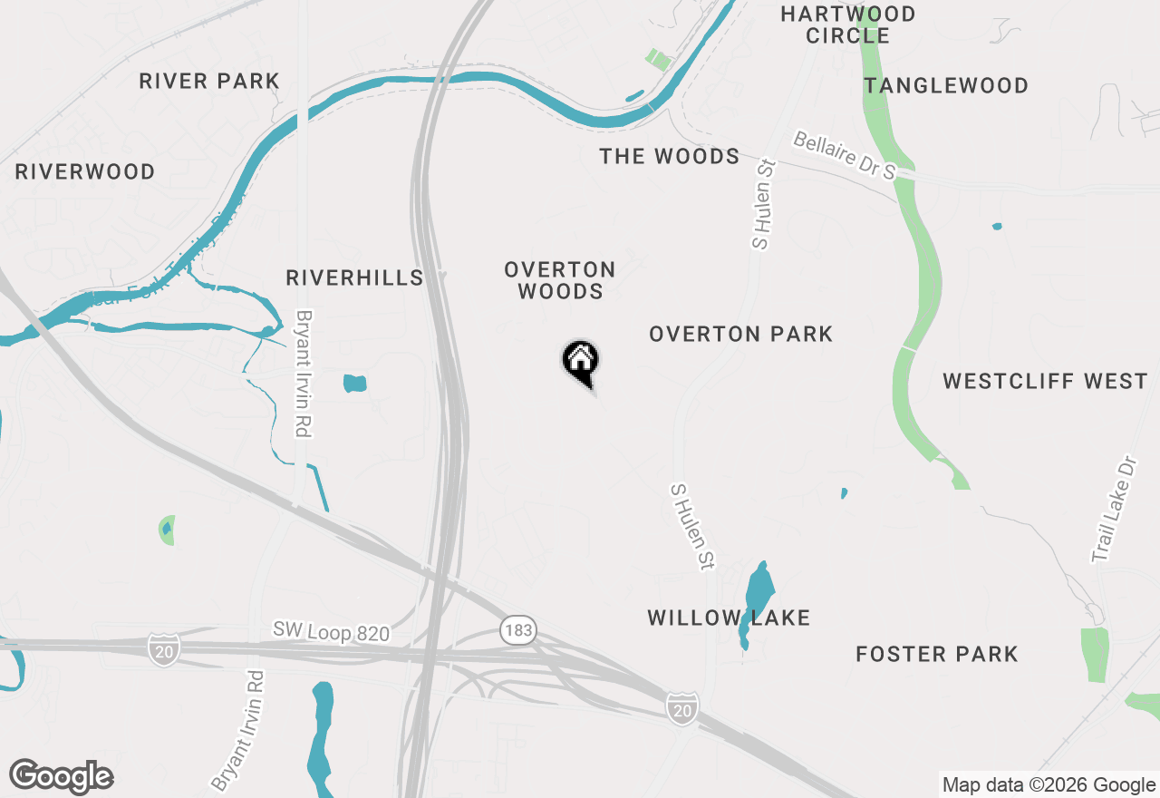 Map of 3805 Briarhaven Road, Fort Worth, TX 76109