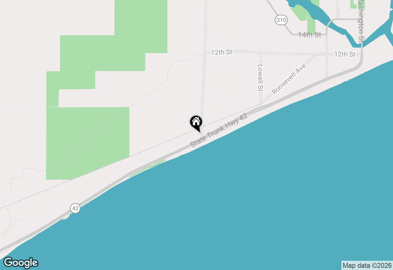 Map of 2912 Memorial Dr, Two Rivers, WI 54241