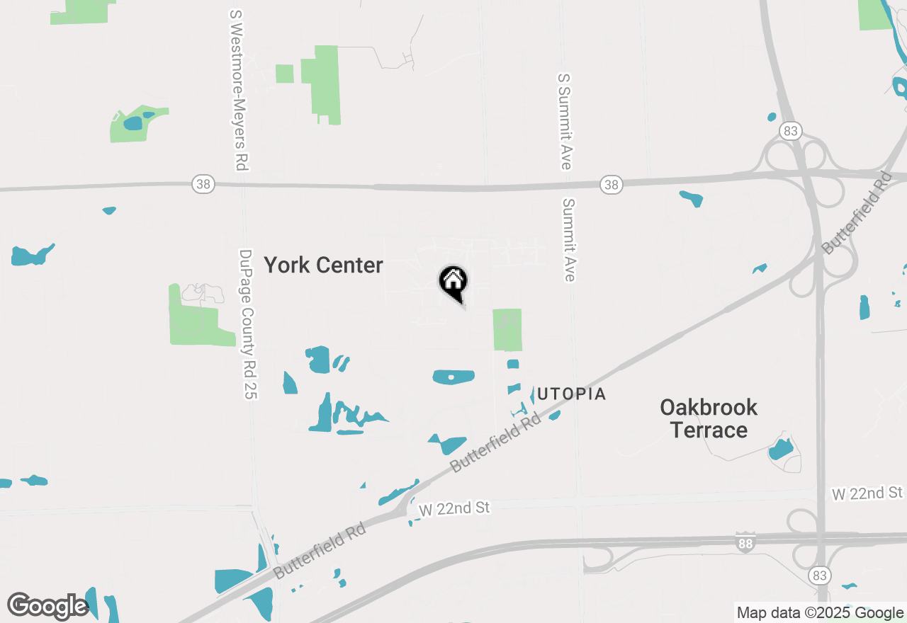 Map of 1S282 Holyoke Lane, Villa Park, IL 60181