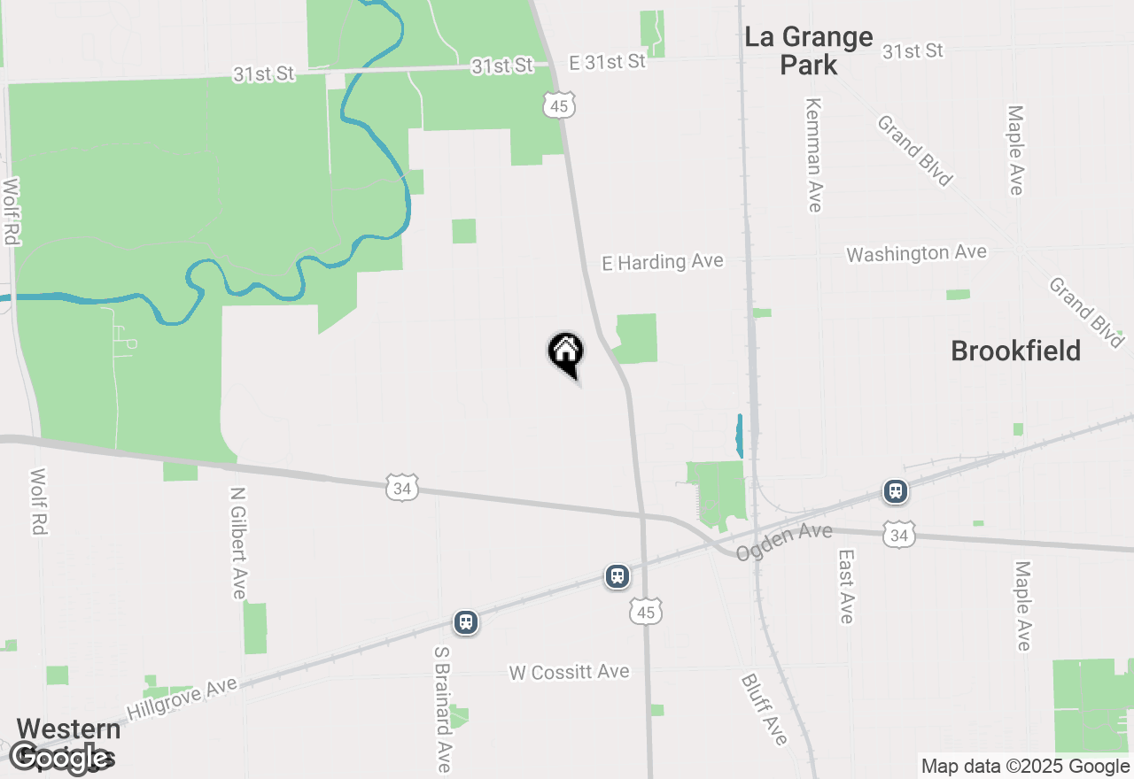 Map of 425 N Catherine Avenue, La Grange Park, IL 60526
