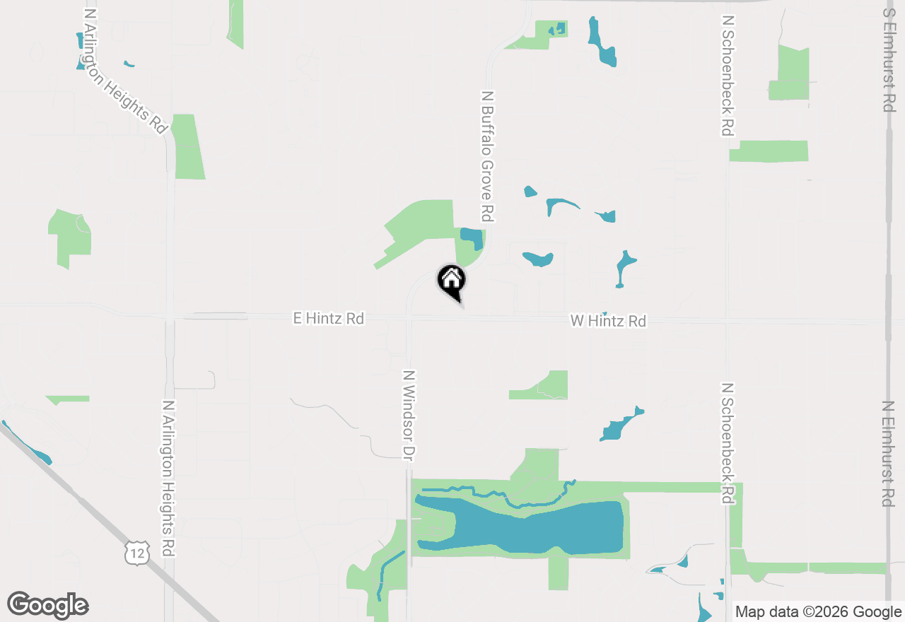 Map of 1615 Fox Run Drive, Arlington Heights, IL 60004