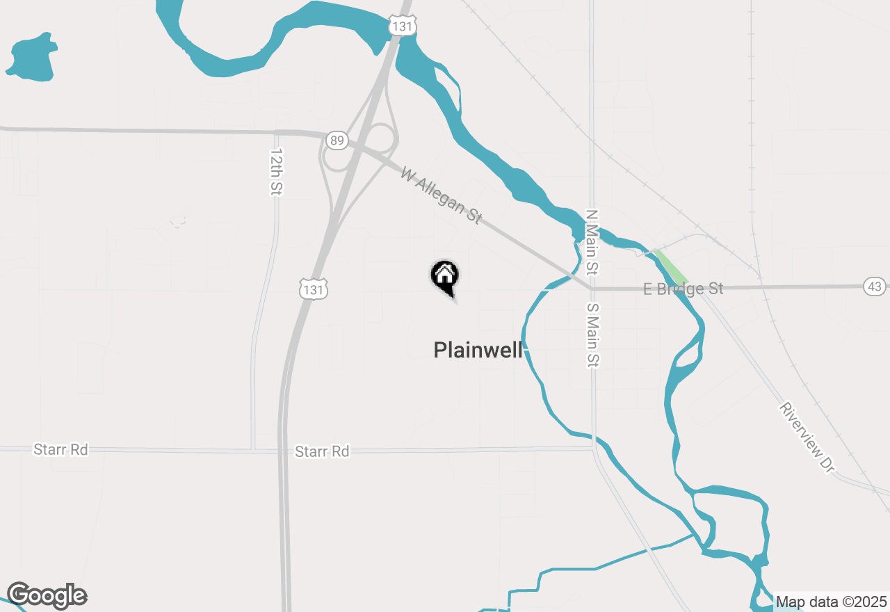 Map of 551 W Bridge Street, Plainwell, MI 49080