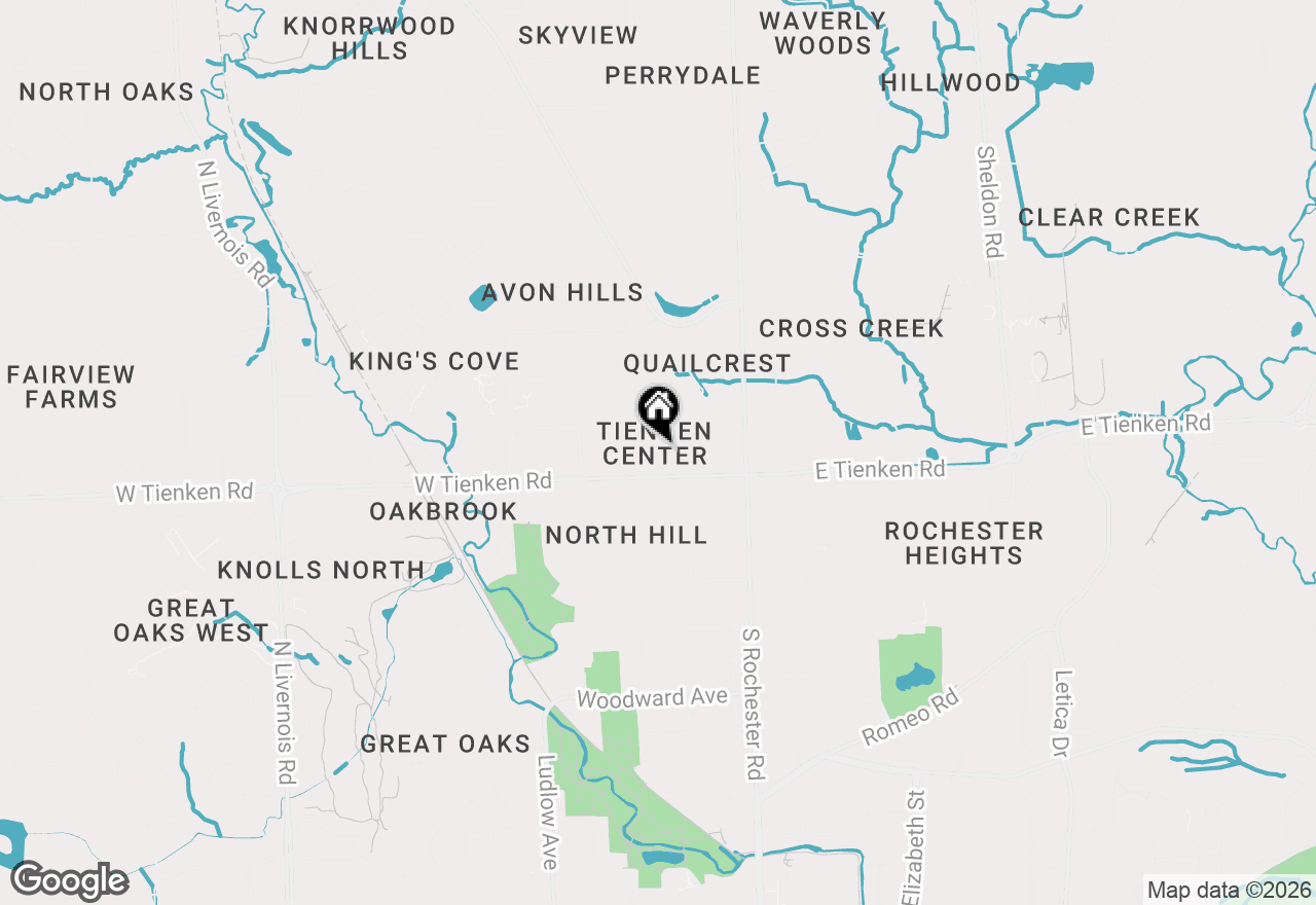 Map of 1103 Tienken Ct Apt 208, Rochester Hills, MI 48306