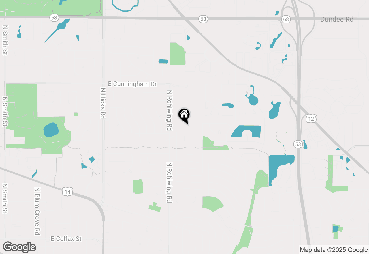 Map of 856 E Cooper Drive, Palatine, IL 60074