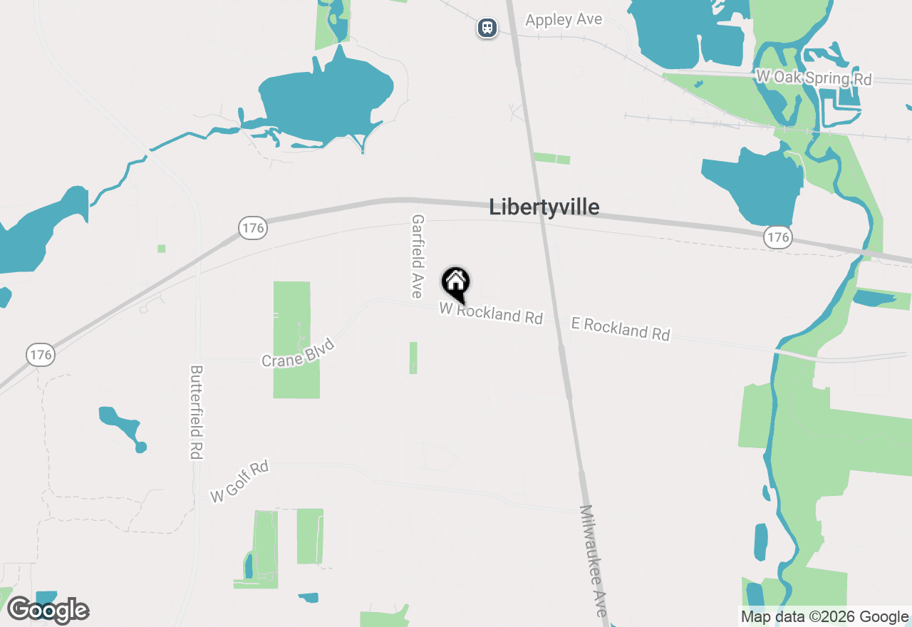 Map of 512 Oak Street, Libertyville, IL 60048