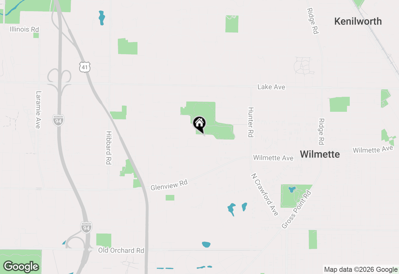 Map of 2546 Laurel Lane, Wilmette, IL 60091