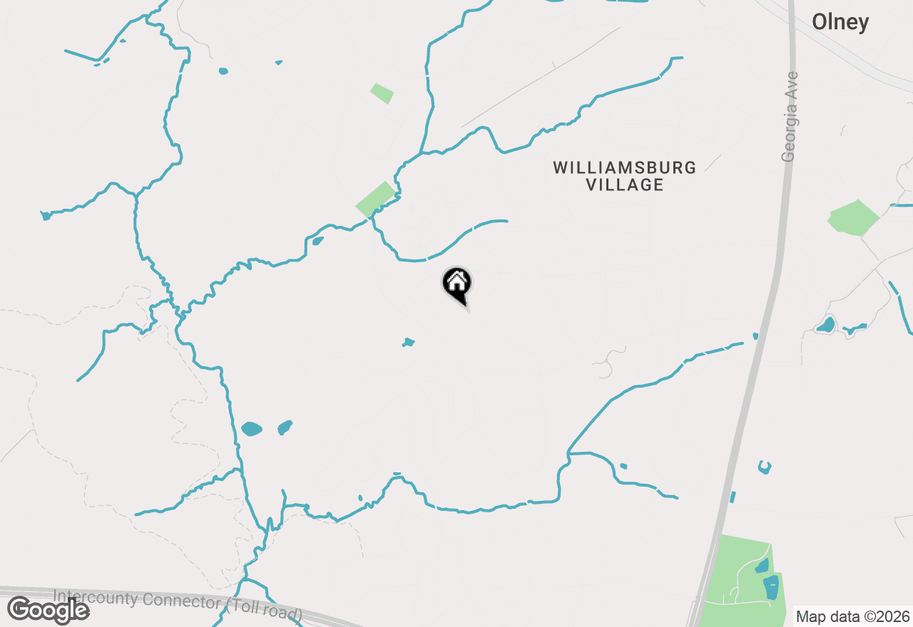 Map of 17205 Sandy Knoll Drive, Olney, MD 20832