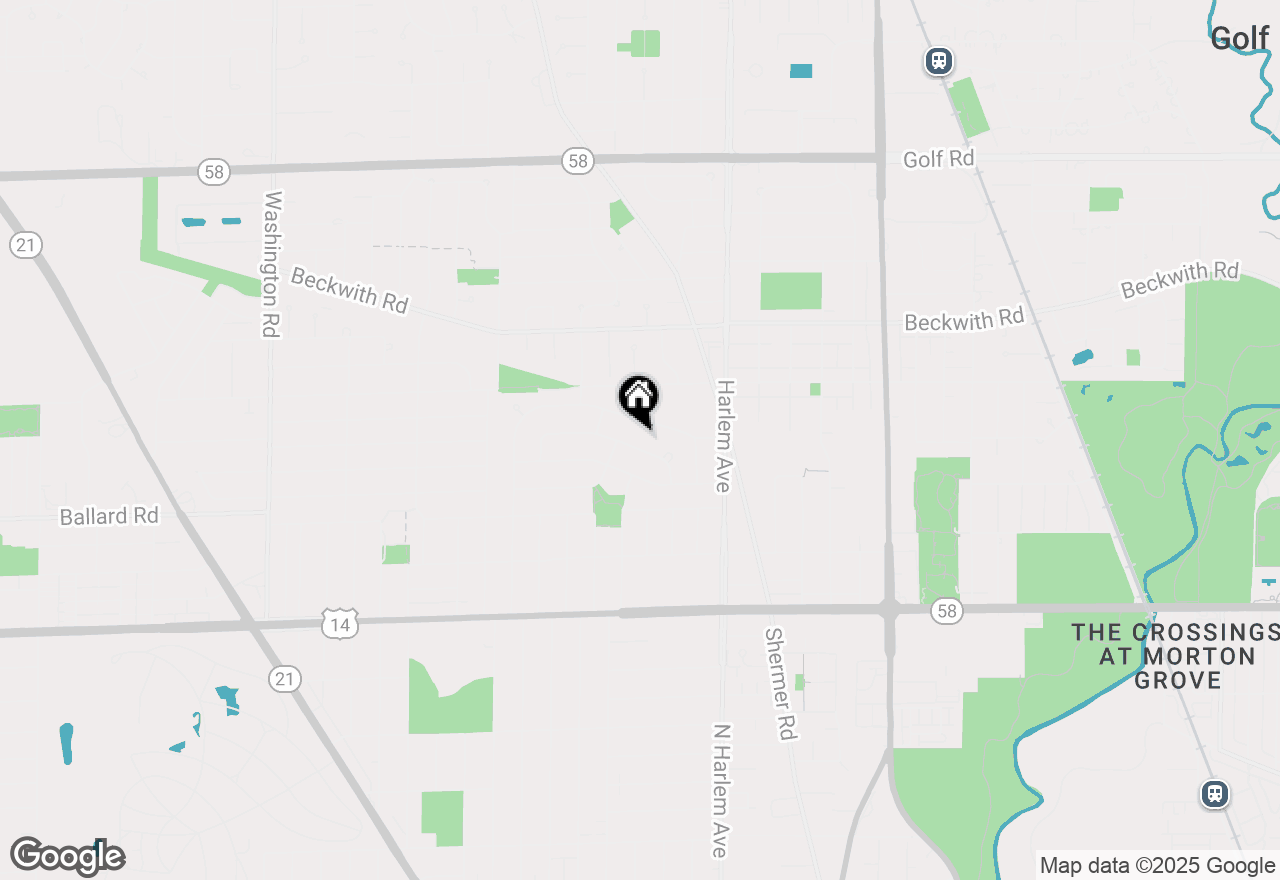 Map of 7332 Davis Street, Morton Grove, IL 60053