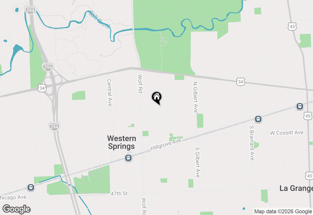 Map of 516 41st Street, Western Springs, IL 60558