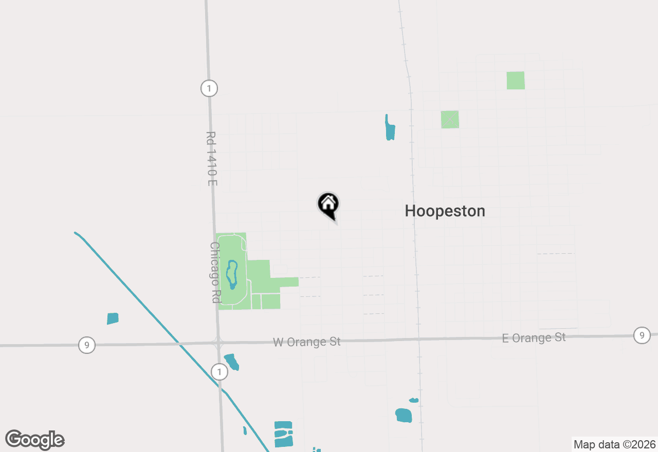 Map of 322 S 5th Street, Hoopeston, IL 60942