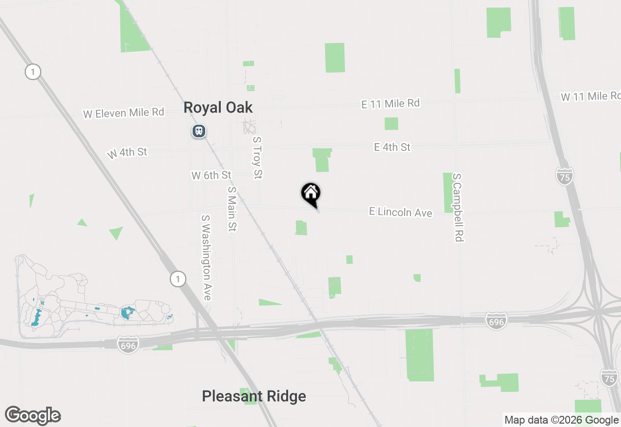 Map of 620 E Lincoln Avenue #9, Royal Oak, MI 48067