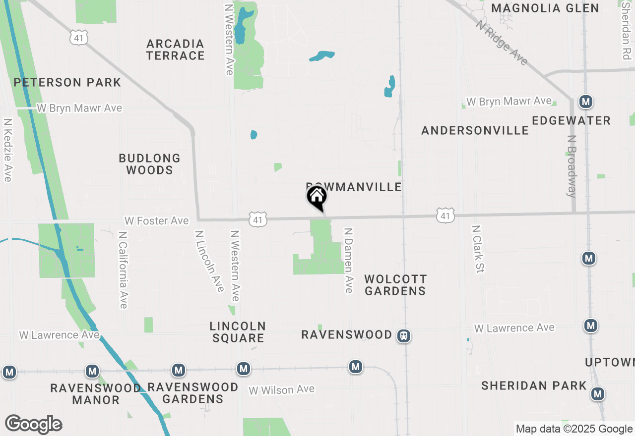 Map of 2108 W Foster Avenue #2W, Chicago, IL 60625
