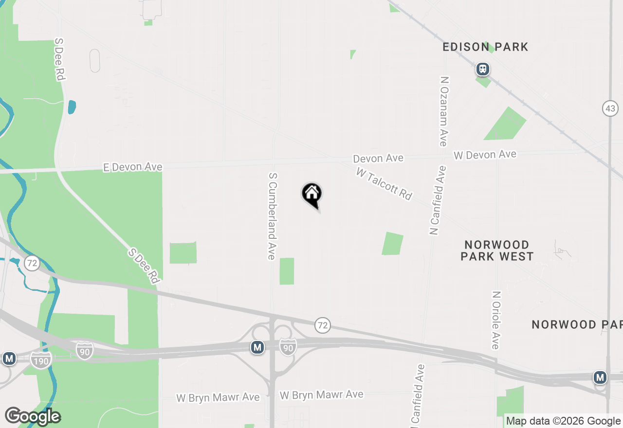 Map of 1414 S Prospect Avenue, Park Ridge, IL 60068