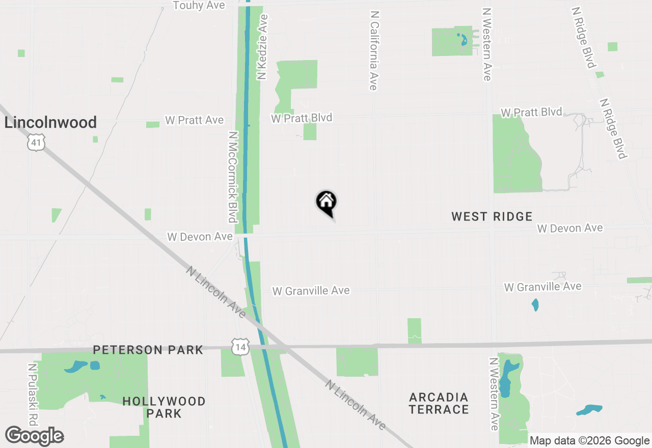 Map of 6418 N Richmond Street #3W, Chicago, IL 60645