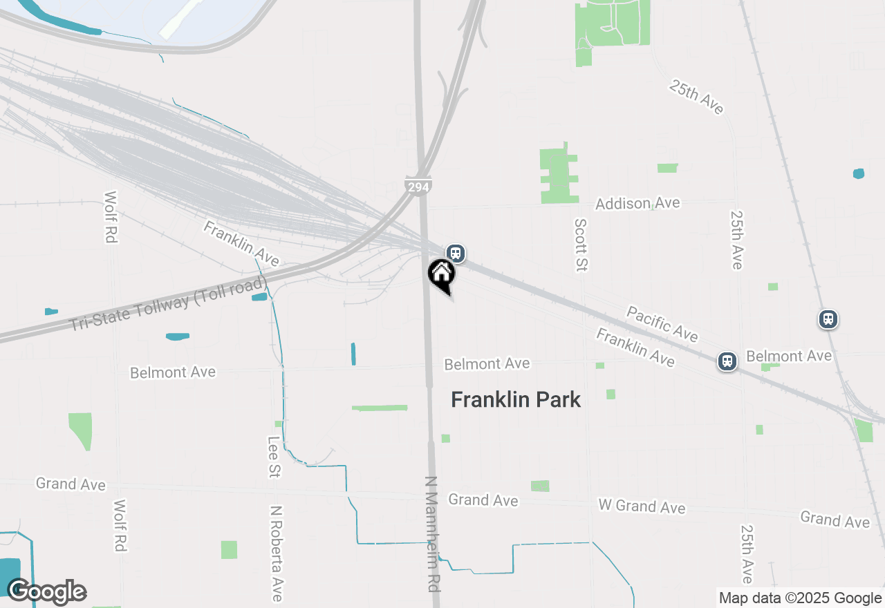 Map of 3328 Lincoln Street, Franklin Park, IL 60131