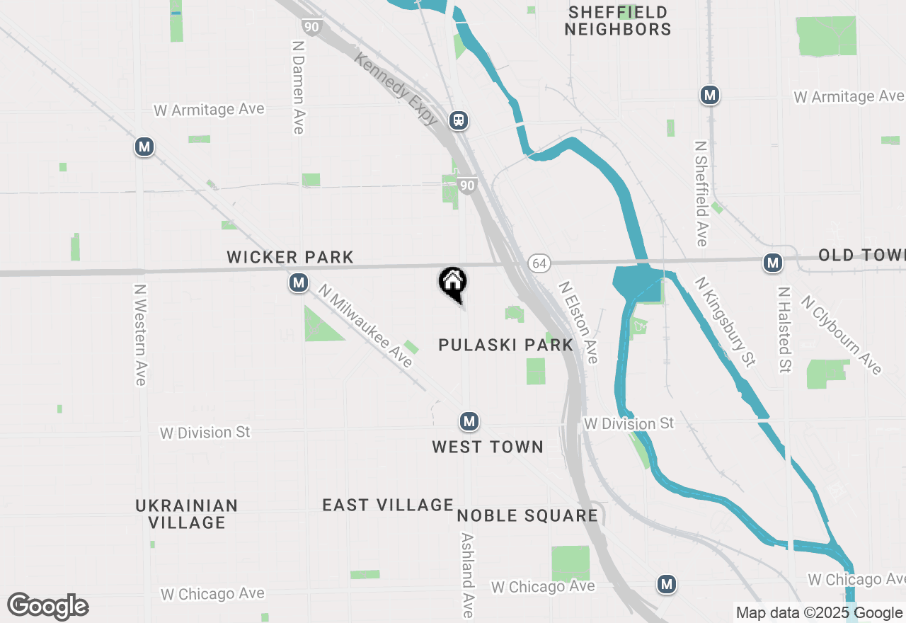 Map of 1616 W Julian Street, Chicago, IL 60622