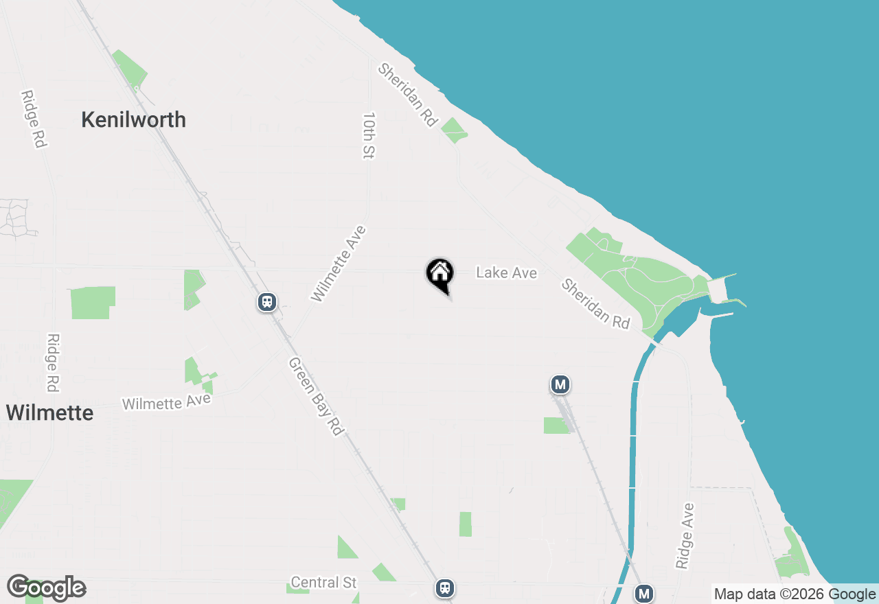 Map of 719 Washington Avenue, Wilmette, IL 60091