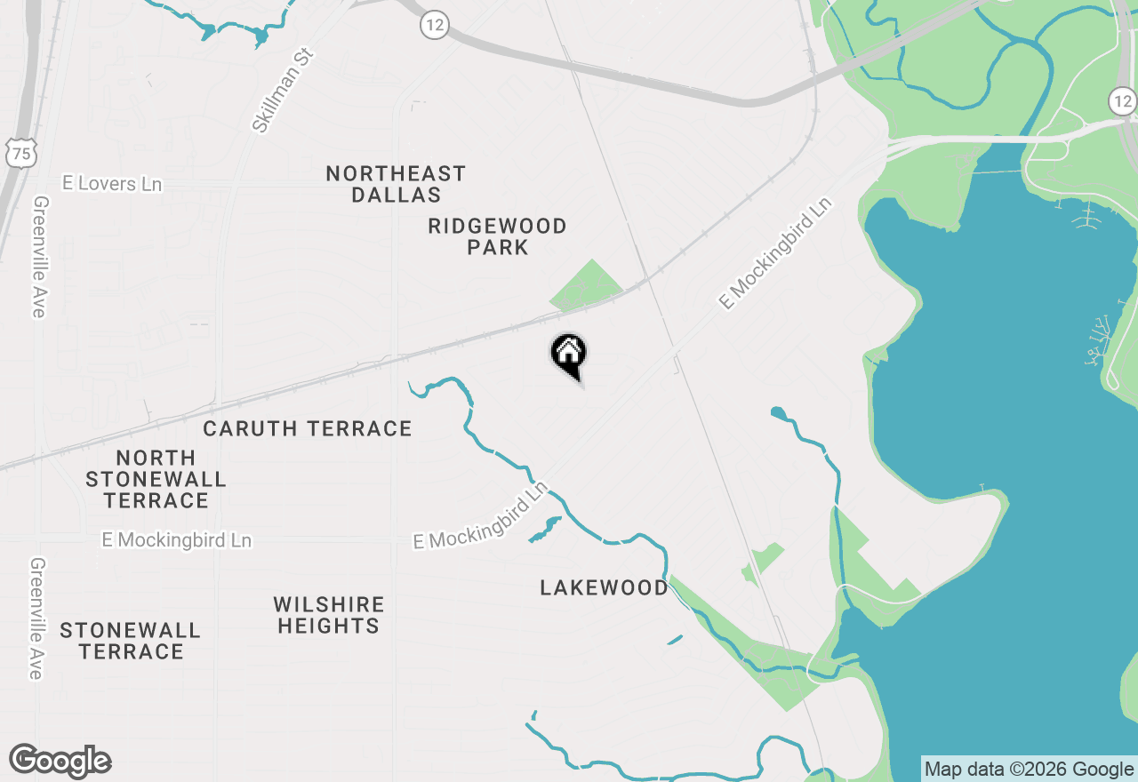 Map of 6815 Ravendale Lane, Dallas, TX 75214
