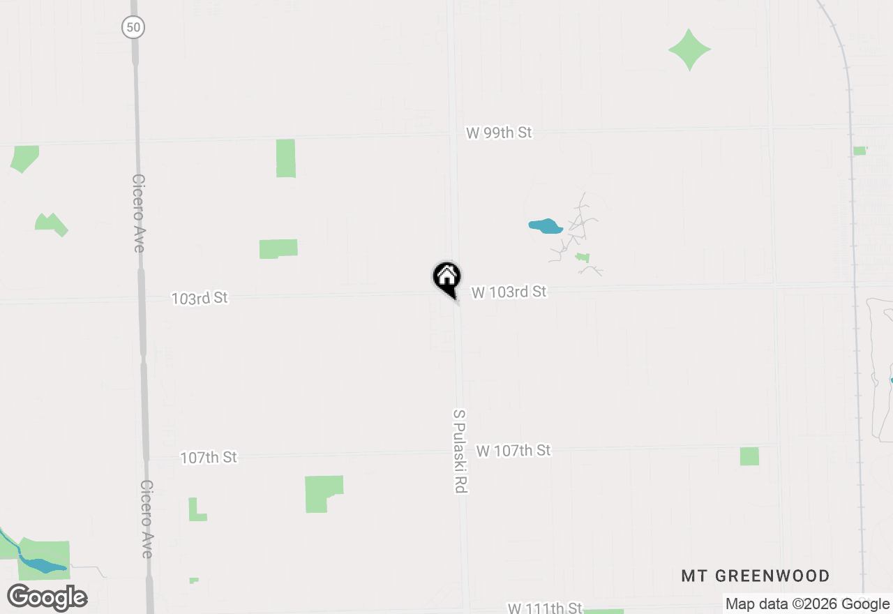 Map of 10300 S Pulaski Road #110A, Oak Lawn, IL 60453