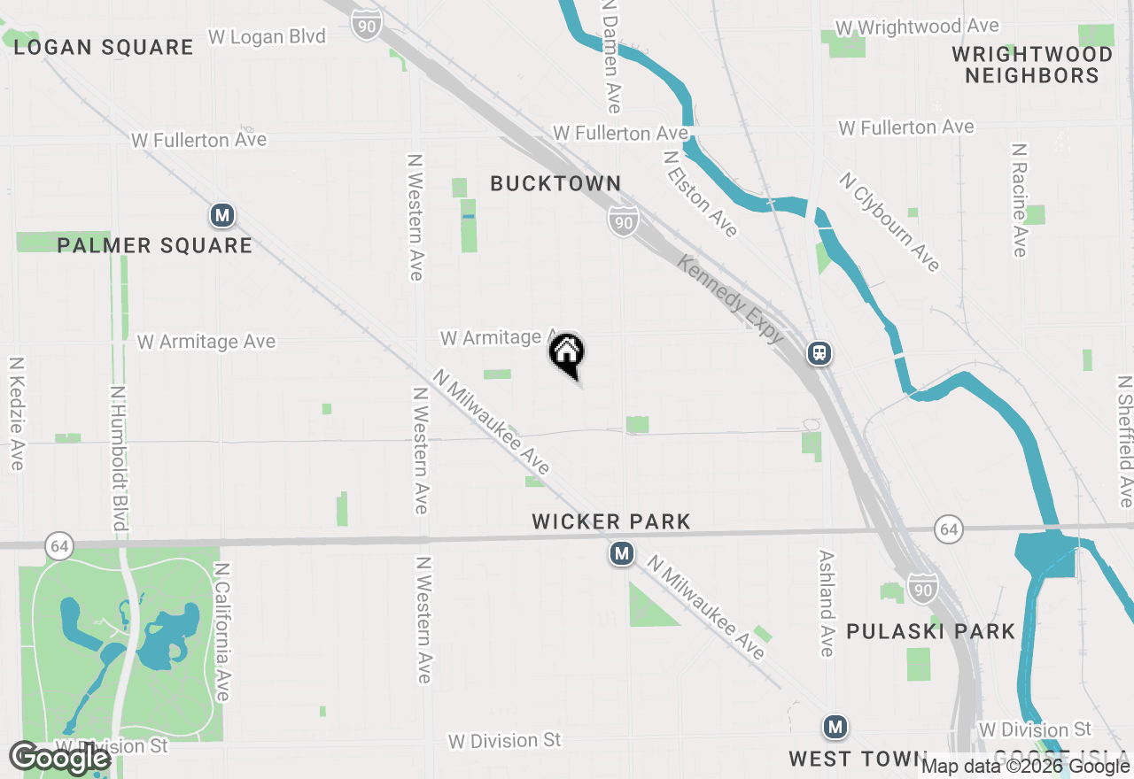 Map of 1868 N Hoyne Avenue, Chicago, IL 60647