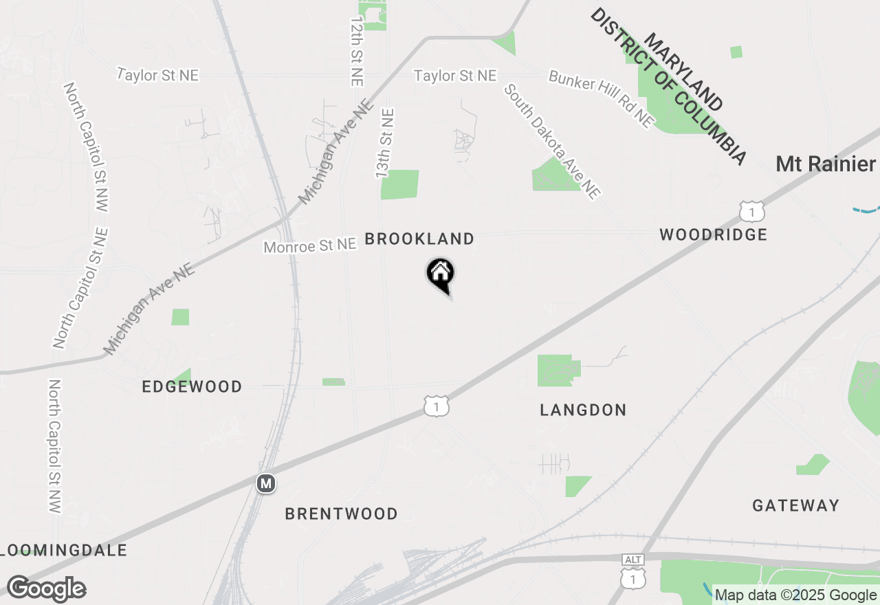 Map of 1427 Jackson Street Ne, Washington, DC 20017