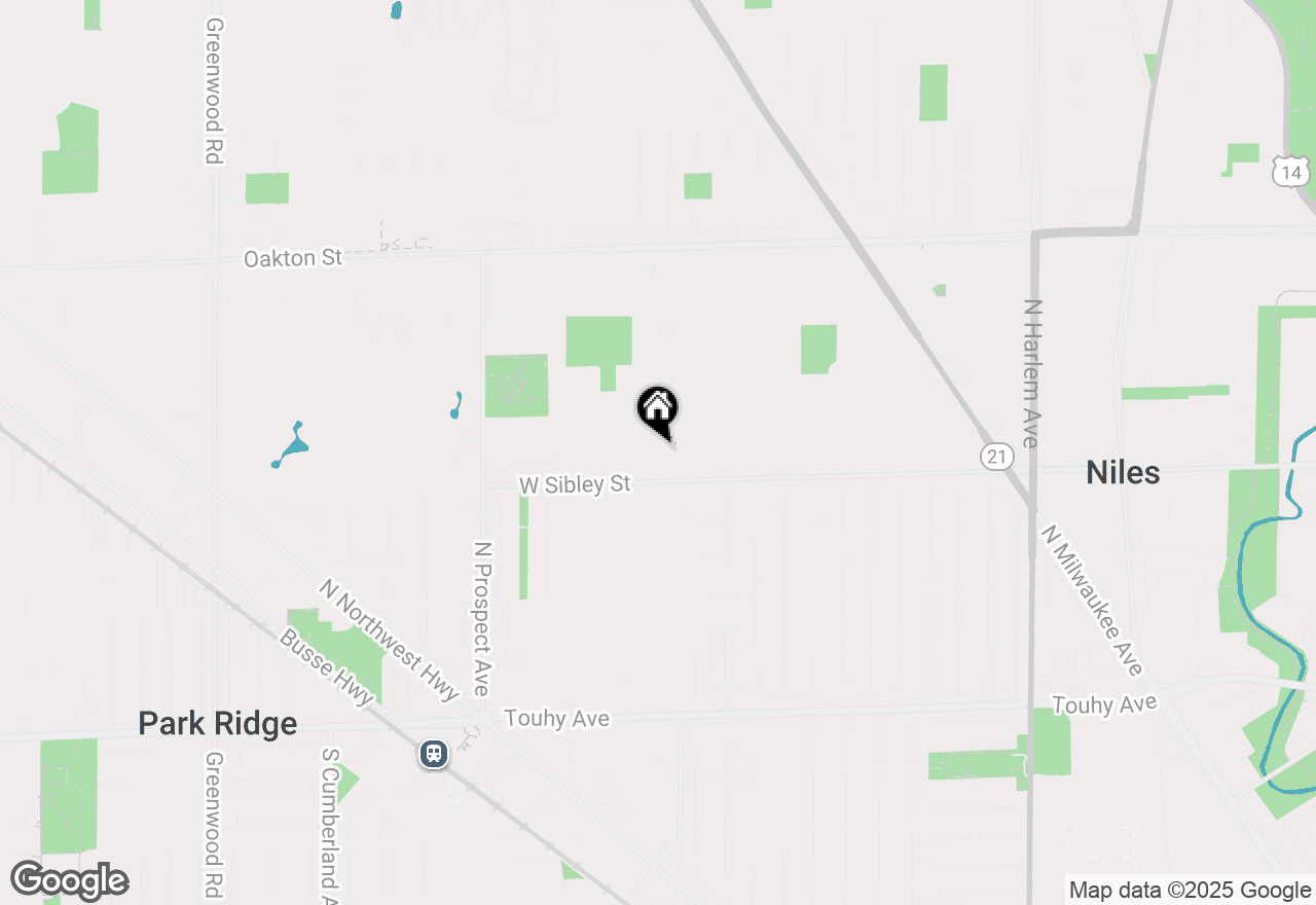 Map of 624 N Merrill Street, Park Ridge, IL 60068