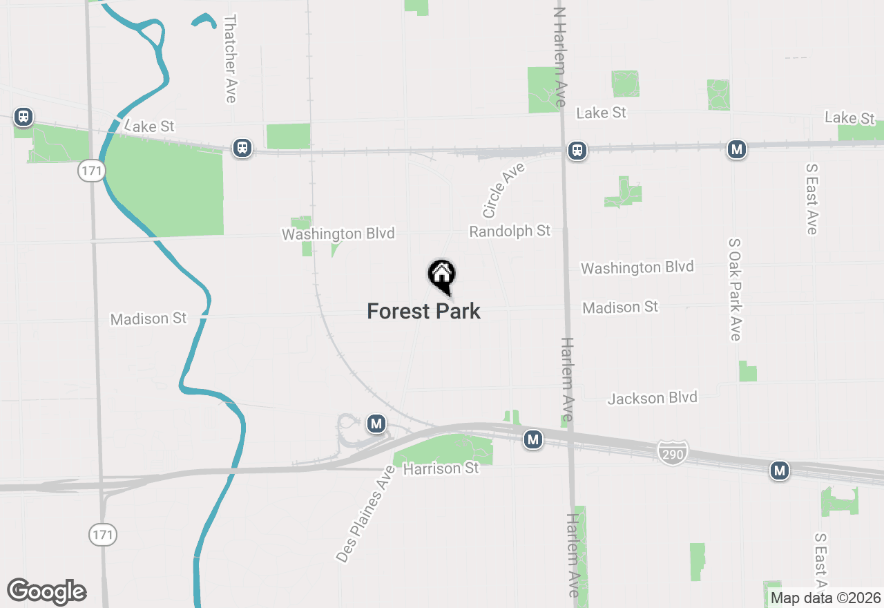 Map of 7509 W Madison Street #2D, Forest Park, IL 60130
