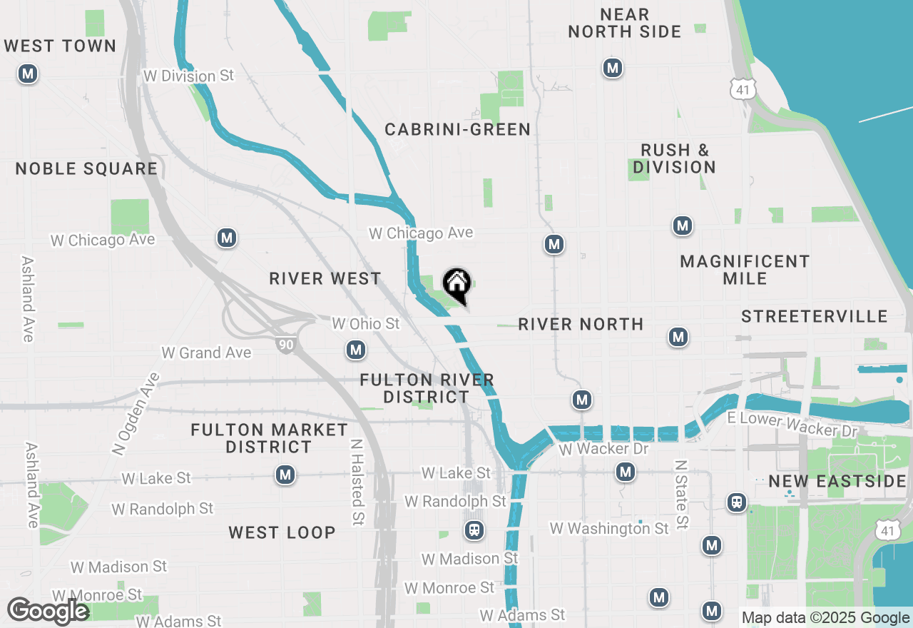 Map of 600 N Kingsbury Street #1603, Chicago, IL 60654