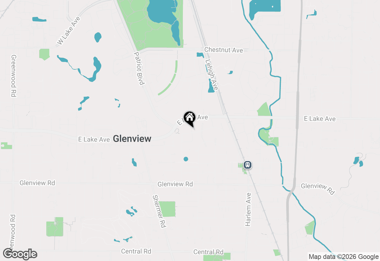 Map of 1320 Pinehurst Drive, Glenview, IL 60025