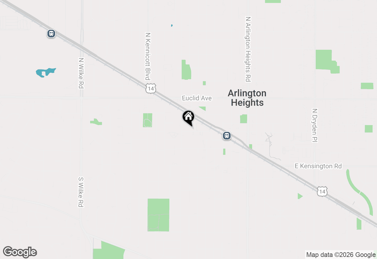 Map of 510 W Miner Street #1D, Arlington Heights, IL 60005