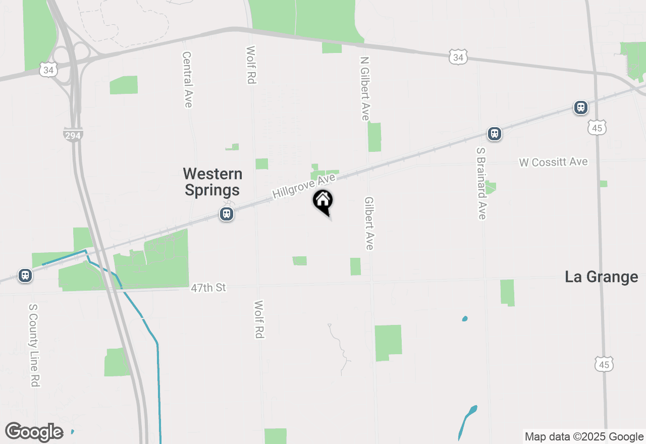 Map of 4468 Clausen Avenue, Western Springs, IL 60558