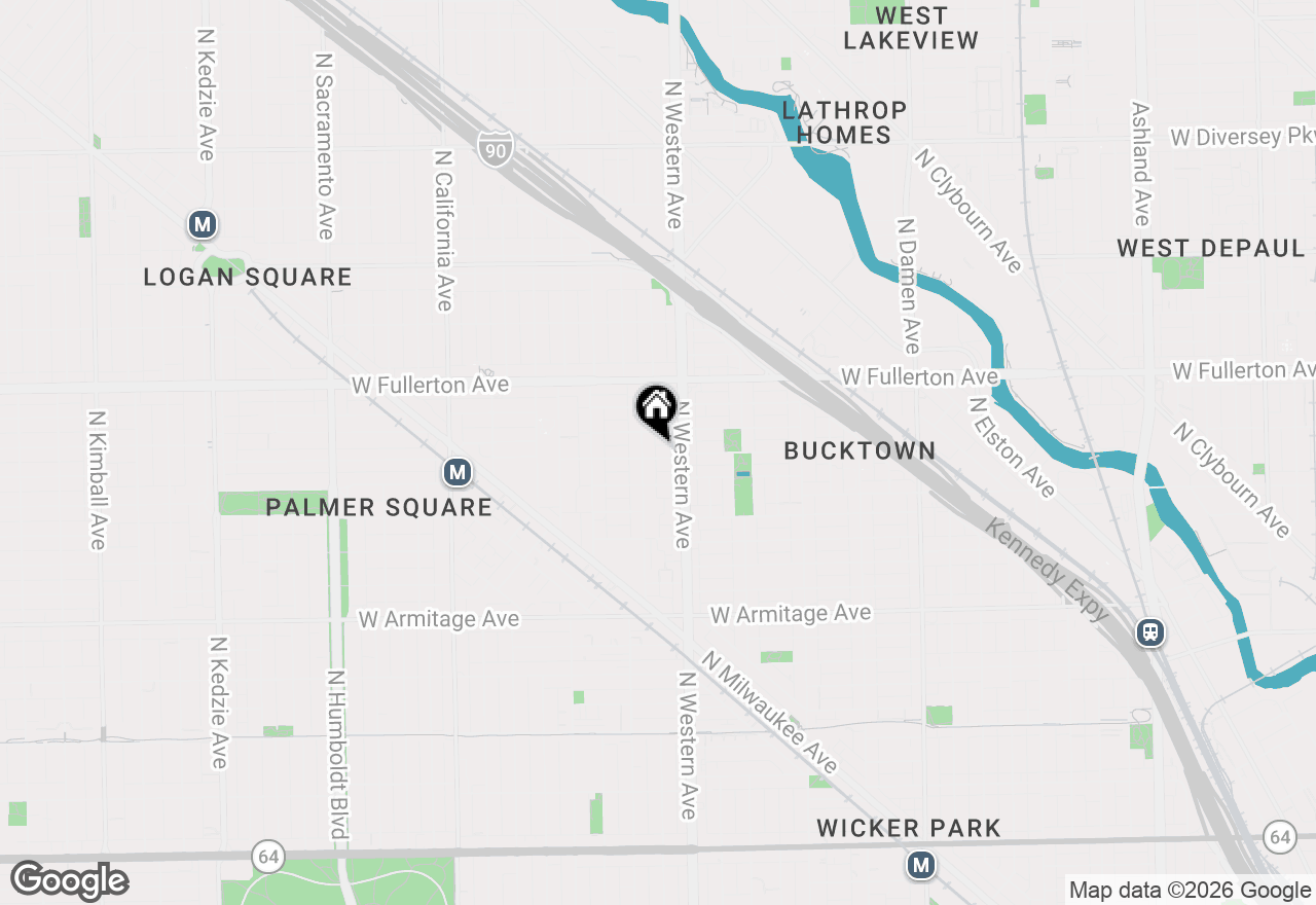 Map of 2426 W Lyndale Street, Chicago, IL 60647
