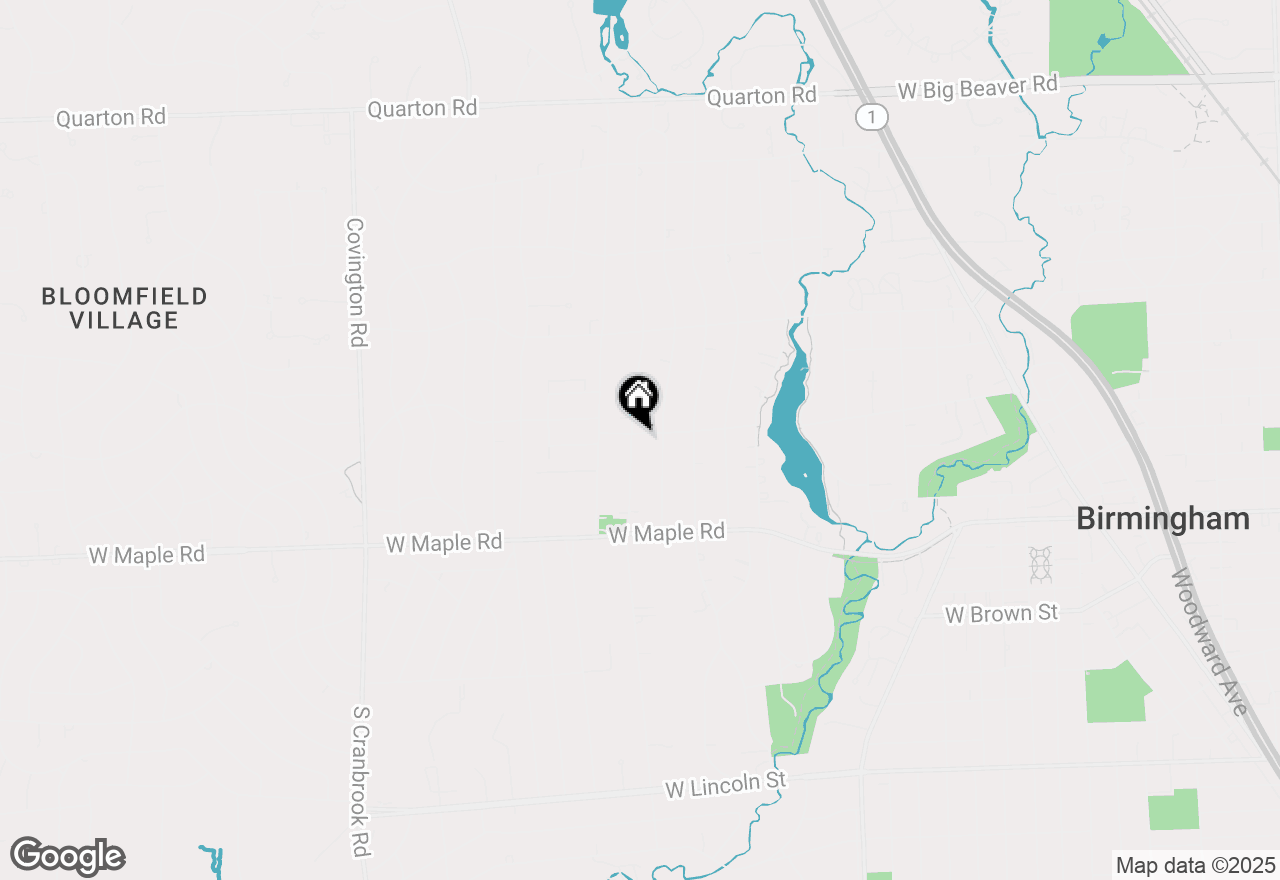 Map of 476 Fairfax Street, Birmingham, MI 48009