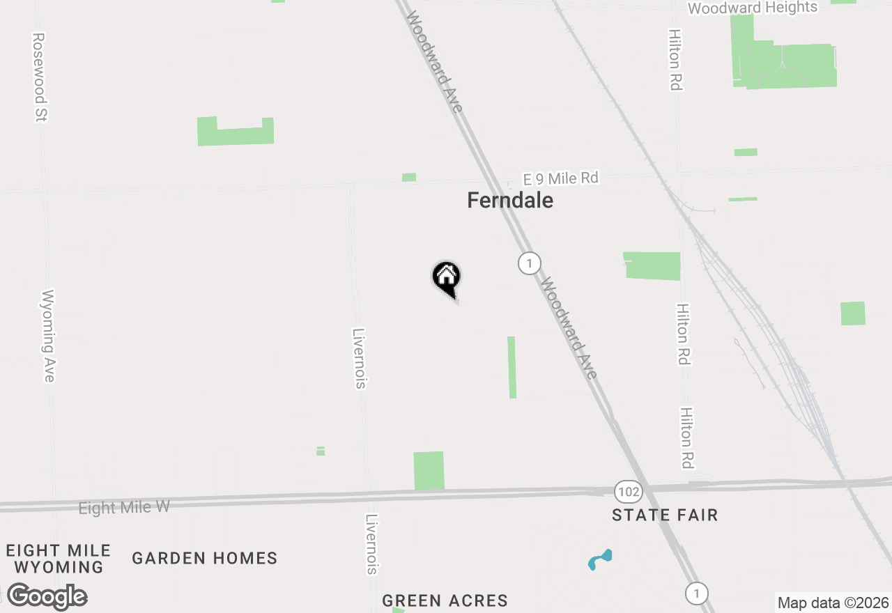 Map of 470 W Marshall Street #746, Ferndale, MI 48220