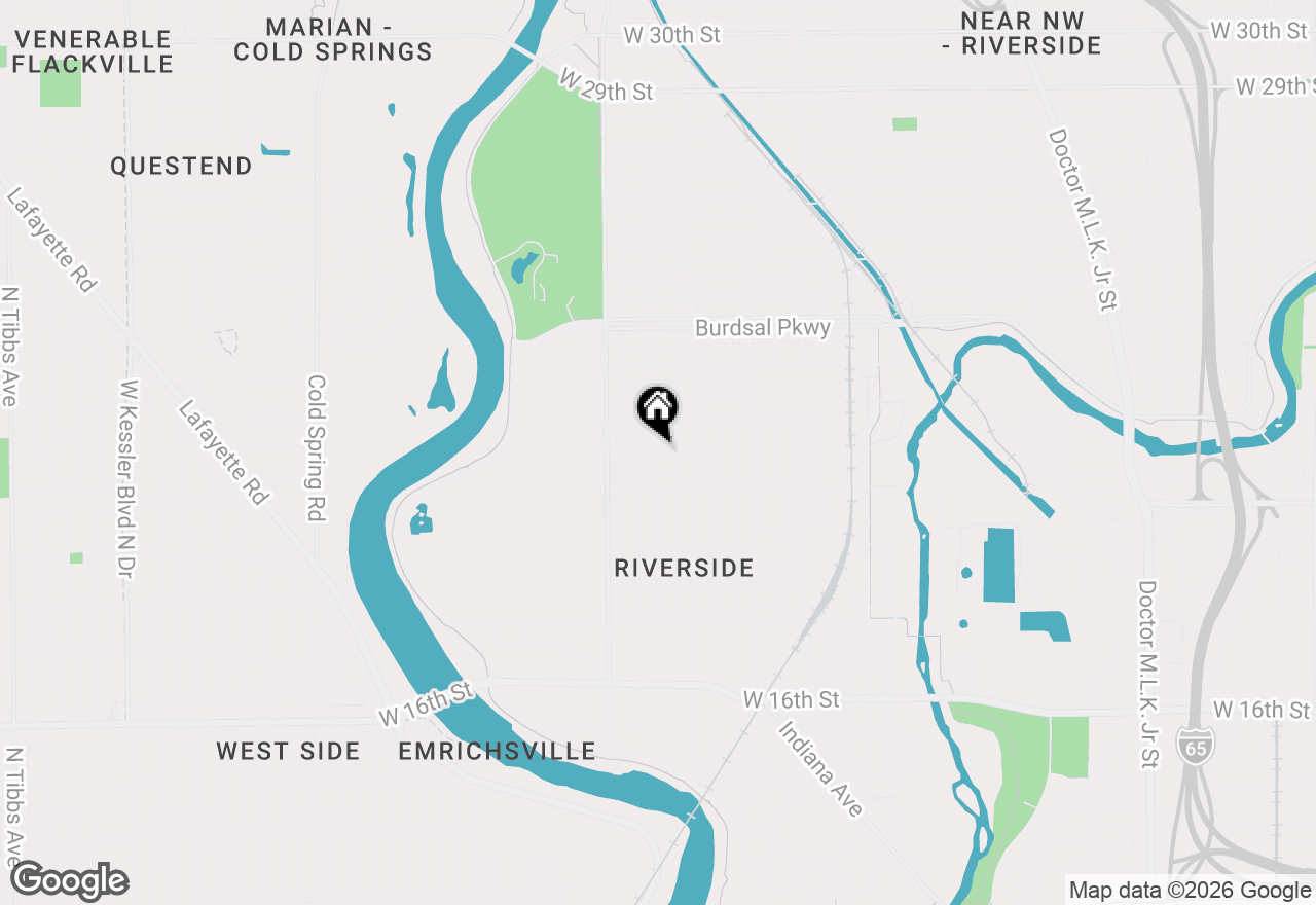 Map of 1440 Herschell Avenue, Indianapolis, IN 46202