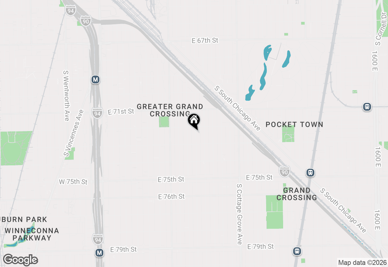 Map of 7220 S Rhodes Avenue, Chicago, IL 60619