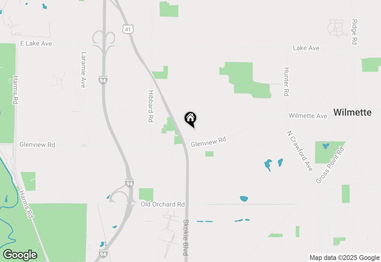 Map of 400 Romona Road, Wilmette, IL 60091