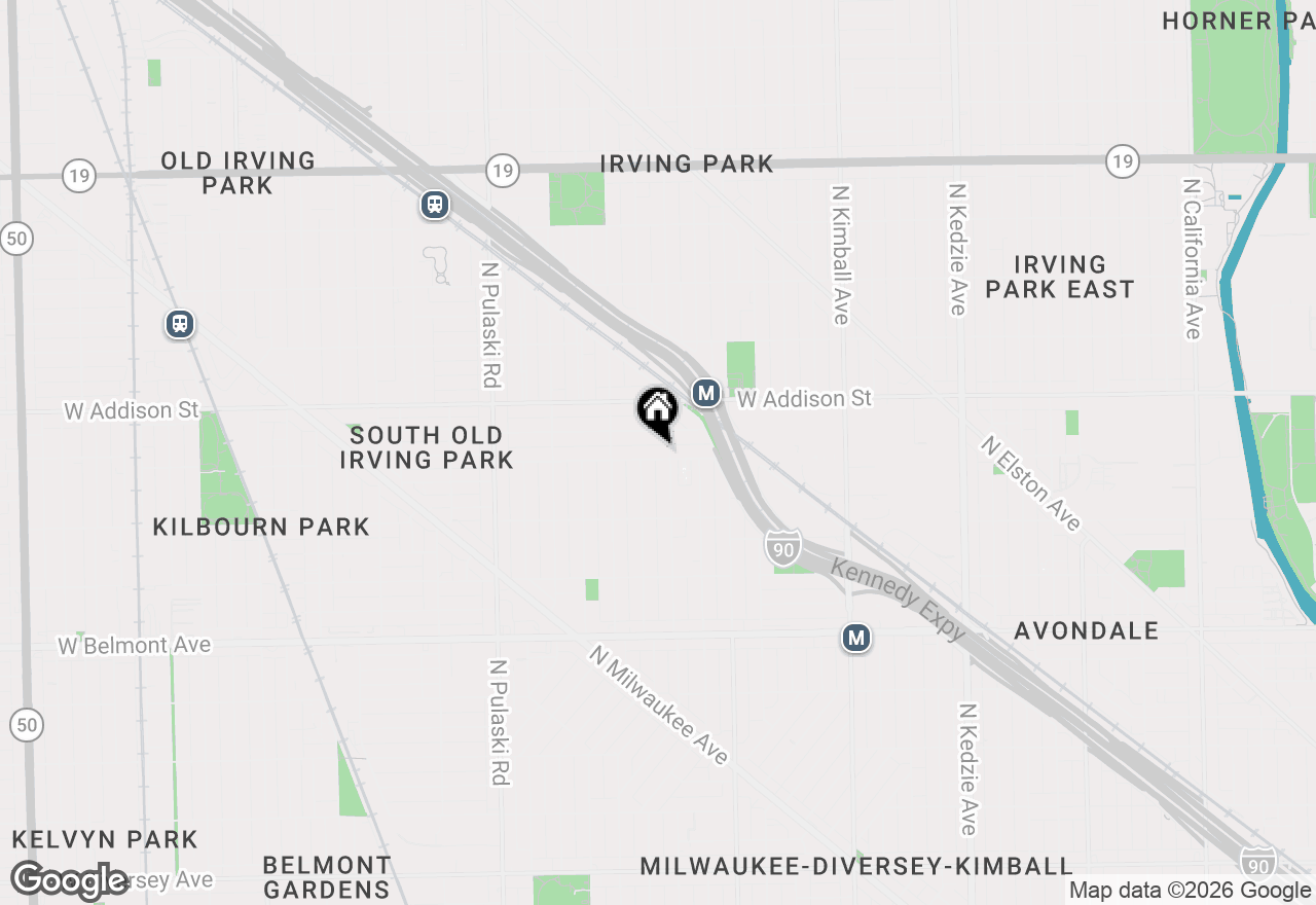Map of 3708 W Cornelia Avenue #1E, Chicago, IL 60618