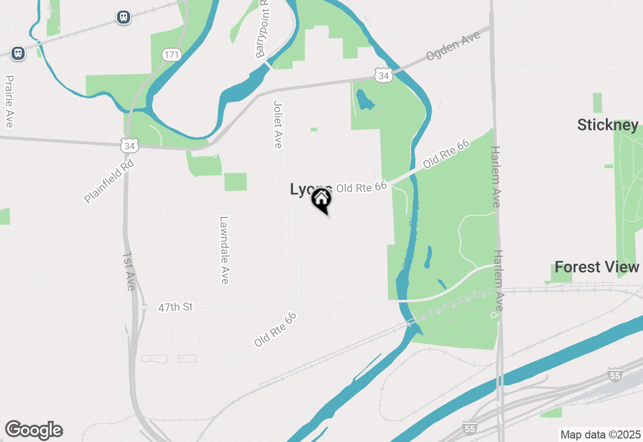 Map of 7841 44th Street, Lyons, IL 60534