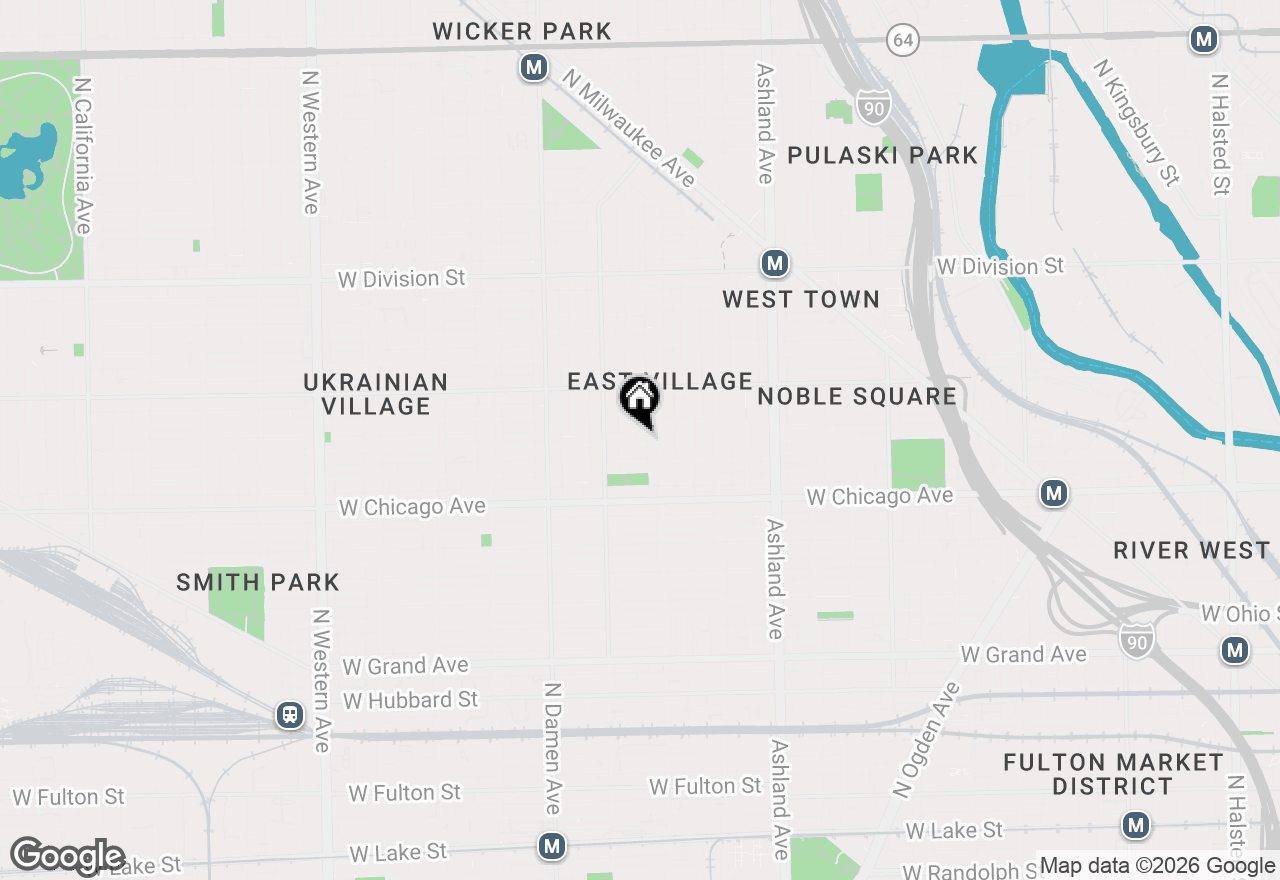 Map of 901 N Honore Street #2, Chicago, IL 60622
